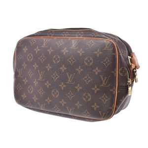 Louis Vuitton Reporter Bag Brown Monogram Leather Shoulder